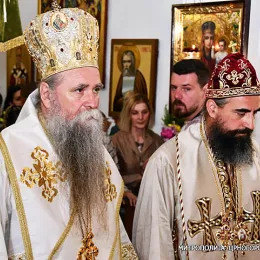 Митрополит Јоаникије на 22. годишњицу епископске хиротоније дочекан у Цетињском манастиру