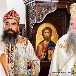 Митрополит Јоаникије на 22. годишњицу епископске хиротоније дочекан у Цетињском манастиру
