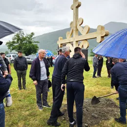 Обиљежено мјесто за изградњу Цркве Светог Алимпија Столпника у Горњој Ржаници код Плава