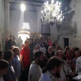 Света Тајна јелеосвећења у манастиру Ђурђеви Ступови