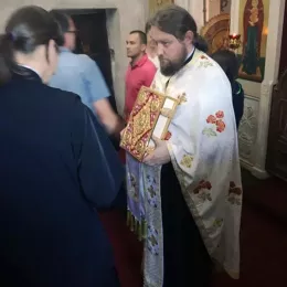 Света Тајна јелеосвећења у манастиру Ђурђеви Ступови