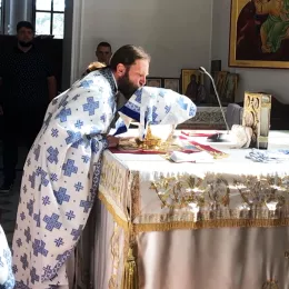 Литургијско сабрање у никшићкој Саборној цркви Светог Василија Острошког