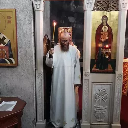 Литургија у манастиру Ђурђеви Ступови