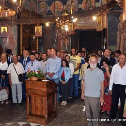 Митрополит Амфилохије у манастиру Морача