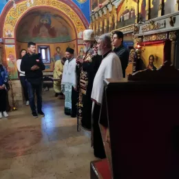 Свечана вечерња служба са петохлебницом у саборном храму Преображења Господњег на Жабљаку