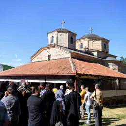 празнично вечерње у Манастиру Слепче