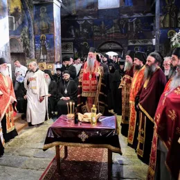 празнично вечерње у Манастиру Слепче