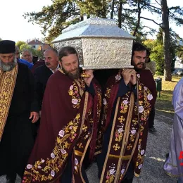 Мошти Светог Арсенија свечано дочекане у никшићком Саборном храму