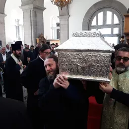 Испраћај  Моштију Светог Арсенија сремца