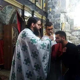 Литургија у цркви Светих апостола Петра и Павла у Бијелом Пољу