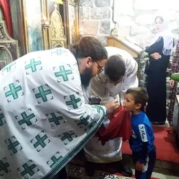 Литургија у цркви Светих апостола Петра и Павла у Бијелом Пољу