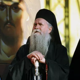 Његова Светост Патријарх српски Господин Порфирије дочекан у манастиру Ђурђеви Ступови