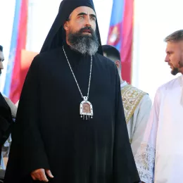 Његова Светост Патријарх српски Господин Порфирије дочекан у манастиру Ђурђеви Ступови