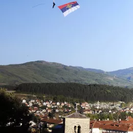 Његова Светост Патријарх српски Господин Порфирије дочекан у манастиру Ђурђеви Ступови