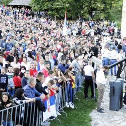 Његова Светост Патријарх српски Господин Порфирије дочекан у манастиру Ђурђеви Ступови