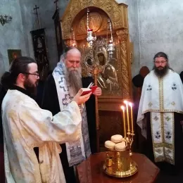 Свечани дочек иконе Богородице Брзопомоћнице у Ђурђевим Ступовима