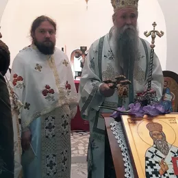 Освећење храма Светог Василија Острошког у Горњем Заостру