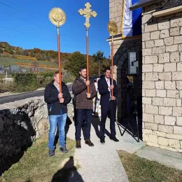 Освећење храма Светог Василија Острошког у Горњем Заостру