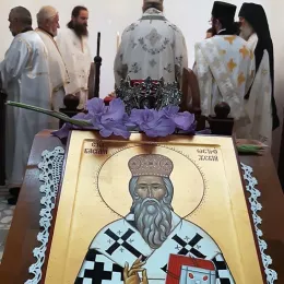 Освећење храма Светог Василија Острошког у Горњем Заостру