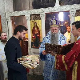 Рукоположење у манастиру Ђурђеви Ступови