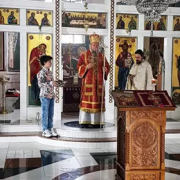 Литургијско сабрање у манастиру Светог Саве у Голији
