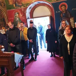 Света литургија у храму Светог Јована Крститеља у Страшевини