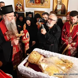 Помен Митрополиту Амфилохију у Цетињском манастиру