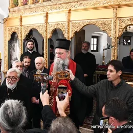 Помен Митрополиту Амфилохију у Цетињском манастиру