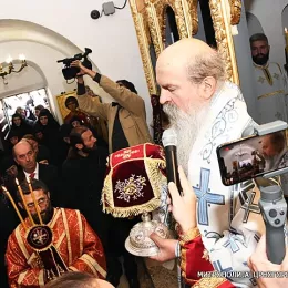 Заупокојена архијерејска литургија у Цетињском манастиру поводом упокојења Митрополита Амфилохија