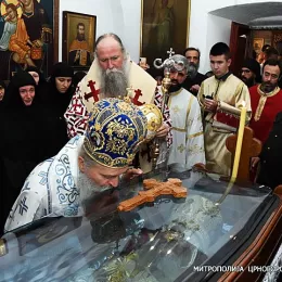 Заупокојена архијерејска литургија у Цетињском манастиру поводом упокојења Митрополита Амфилохија