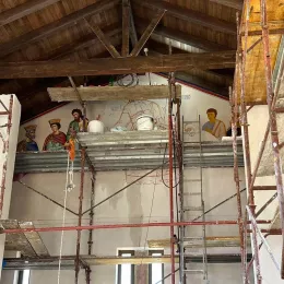 У цркви Светог Нектарија у Хумцима код Никшића је почело фрескописање храма