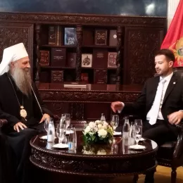 Патријарх српски Порфирије разговарао са председником Црне Горе Јаковом Милатовићем