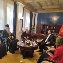 Патријарх српски Порфирије разговарао са председником Црне Горе Јаковом Милатовићем