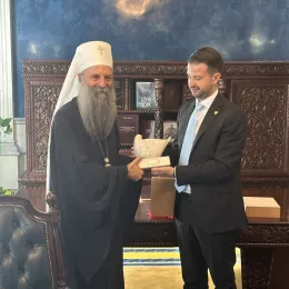 Патријарх српски Порфирије разговарао са председником Црне Горе Јаковом Милатовићем