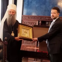 Патријарх српски Порфирије разговарао са председником Црне Горе Јаковом Милатовићем