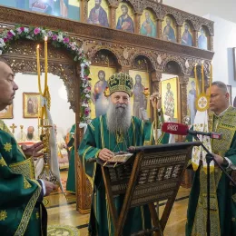 Патријарх српски Порфирије служио чин освећења храма Свете браће Кирила и Методија у Марибору