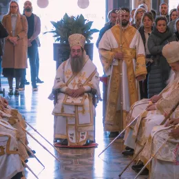 Света Архијерејска Литургија и петогодишњи помен блаженопочившем Митрополиту  Амфилохију