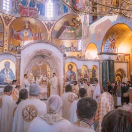 Света Архијерејска Литургија и петогодишњи помен блаженопочившем Митрополиту  Амфилохију