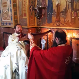 Посјета Епископа Јоаникија Митрополији неапољско-ставропољској у Солуну