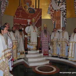 Митрополит Амфилохије на Литургији у саборном храму