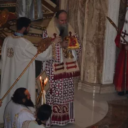 Митрополит Амфилохије на Литургији у саборном храму