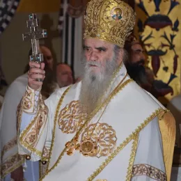 Митрополит Амфилохије на Литургији у саборном храму