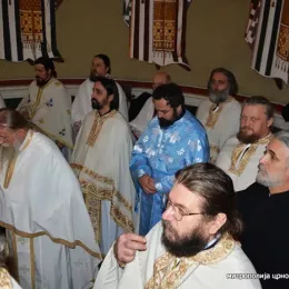 Митрополит Амфилохије на Литургији у саборном храму