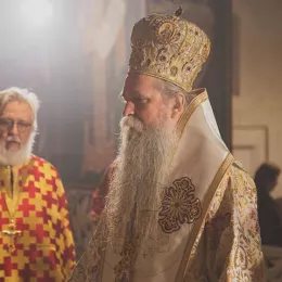 Владика Јоаникије у саборном храму у Подгорици