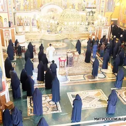 Литургија и четрдесетодневни помен Митрополиту Амфилохију (ВИДЕО)