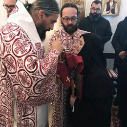 Литургија и монашење у манастиру Светог Јована Крститеља у пивским Долима