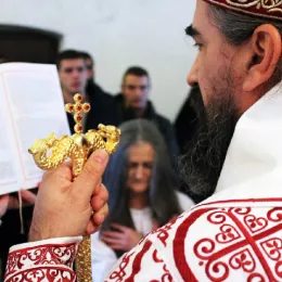 Литургија и монашење у манастиру Светог Јована Крститеља у пивским Долима