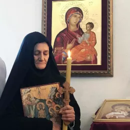 Литургија и монашење у манастиру Светог Јована Крститеља у пивским Долима