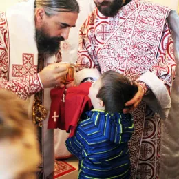 Литургија и монашење у манастиру Светог Јована Крститеља у пивским Долима