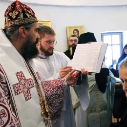 Литургија и монашење у манастиру Светог Јована Крститеља у пивским Долима